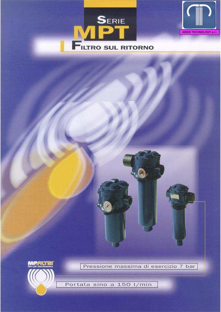 Prima pagina della scheda tecnica: Filtri-ritorno-serie-MPT-MP-FILTRI
